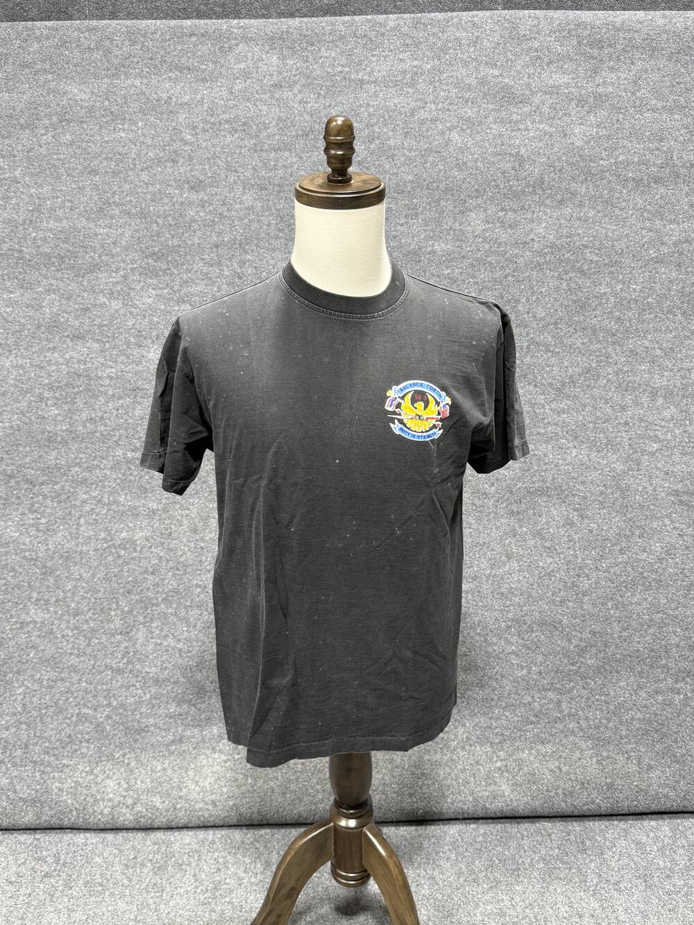Vintage Balance Torch No Problem Shirt Mens 36 Black U-Tapao Airbase Thailand